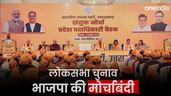 Lok sabha election 2024: BJP meeting with all morcha started barricade mahendra Bhatt 