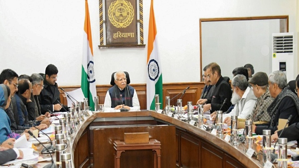 CM Khattar Video Conferencing 
