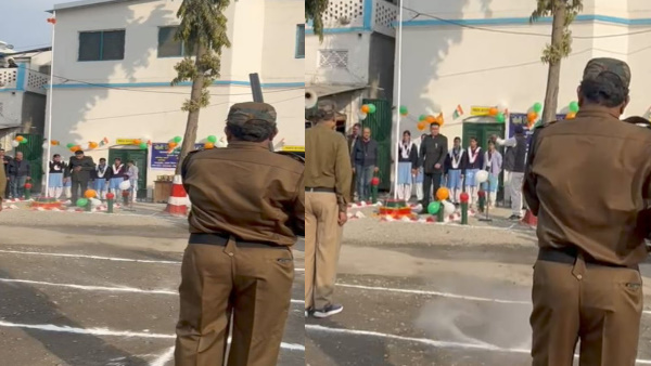  Republic day dehradun news PCS officer shot harsh firing taken hospital after flag hoisting action happened