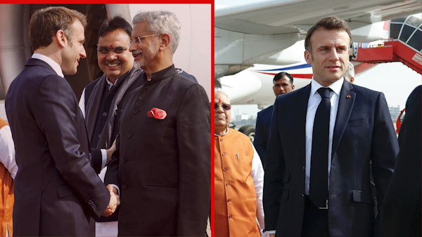 Emmanuel Macron in Jaipur