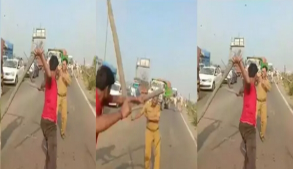 truck drivers in Maharashtra attacked police truck drivers in Maharashtra attacked police