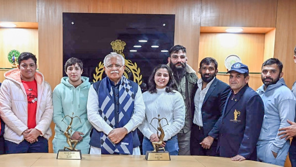 CM मनोहर लाल ने अर्जुन पुरस्कार विजेताओं को किया सम्मानित