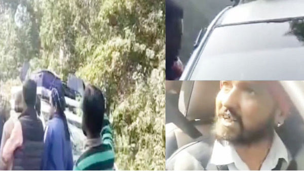 hit and run new law: Viral video Taxi driver taking ride secretly, protesters caught him did this