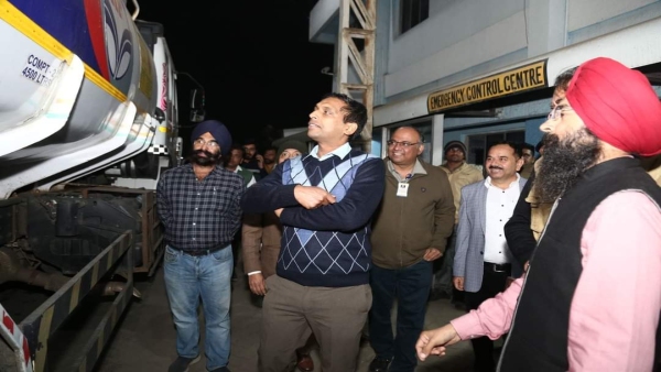 Hit And Run Law: Collector Ashish Singh opens front with officers, inspects petrol pump