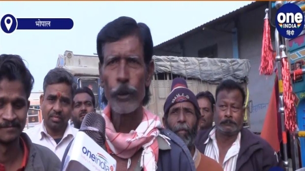 driver himself is troubled by strike in Nishatpura cement warehouse, said - protest will continue