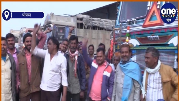 driver himself is troubled by strike in Nishatpura cement warehouse, said - protest will continue