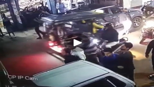 Elderly man publicly attacked with sword in Shahjahanabad, CCTV footage surfaced Elderly man publicly attacked with sword in Shahjahanabad, CCTV footage surfaced