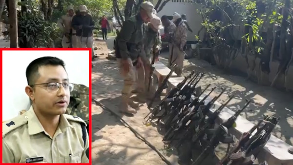 Manipur Police commandos lay down arms after ASP Moirangthem Amit gets kidnapped