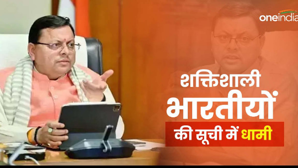 Uttarakhand CM Pushkar Singh Dhami included among 100 powerful Indians country record at number 61.