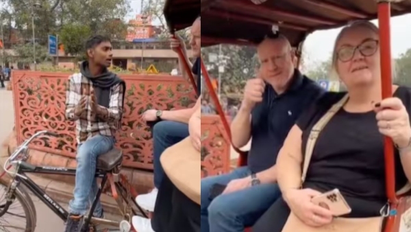 Cycle-Rickshaw Driver speaking Fluent English
