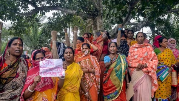 Sandeshkhali Villagers Protest