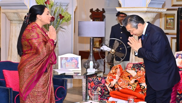 deputy-chief-minister-of-rajasthan-government-diya-kumari-met-japans-ambassador-to-india-hiroshi-su