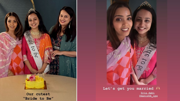 IAS Rhea Dabi shares wedding photo 