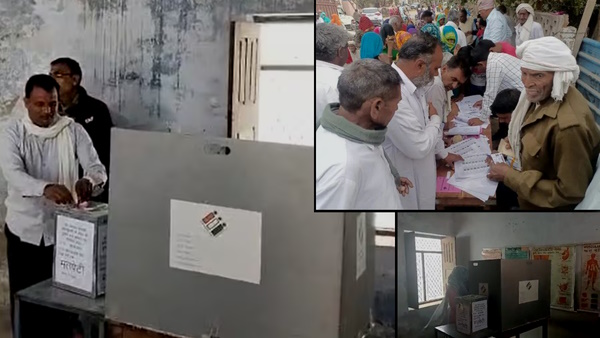 voting against liquor shop in Kansli Rajasthan