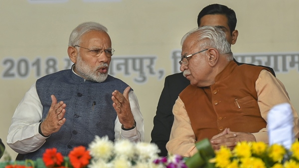 cm khattar pm modi 