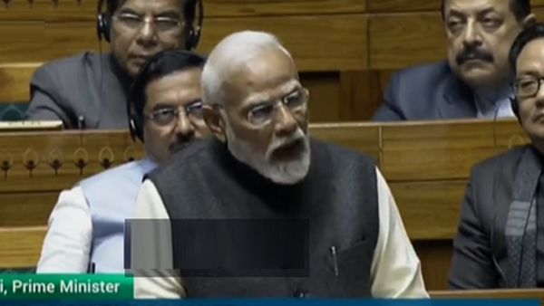 PM Narendra Modi in Parliament