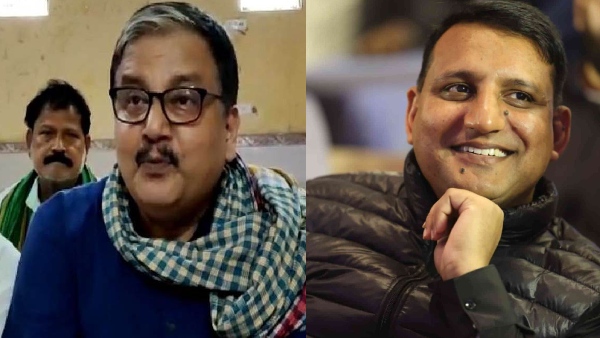 RJD Leader Manoj Jha and Sanjay Yadav 