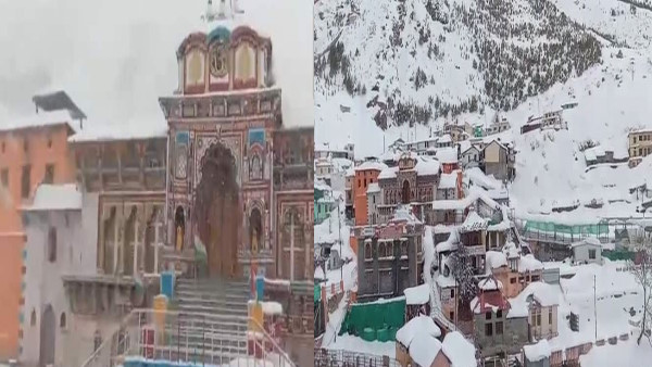 Uttarakhand weather Heavy snowfall char Dham Badrinath, Kedarnath February mousham now update