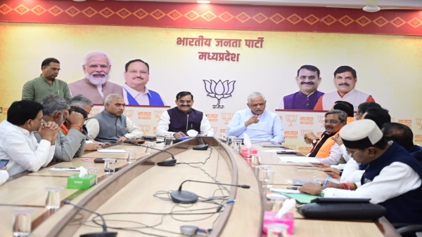 Top leaders of BJP gathered in Bhopal for Lok Sabha elections 2024, set a target of 68% vote share
