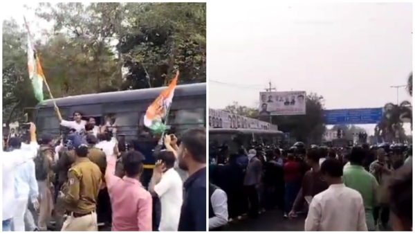 Water cannon on Youth Congress workers, police stopped them before encircling the assembly