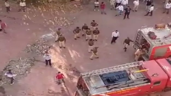 Fire brigade controlled fire in Satpura, accident took place in same building eight months agoFire brigade controlled fire in Satpura, accident took place in same building eight months ago
