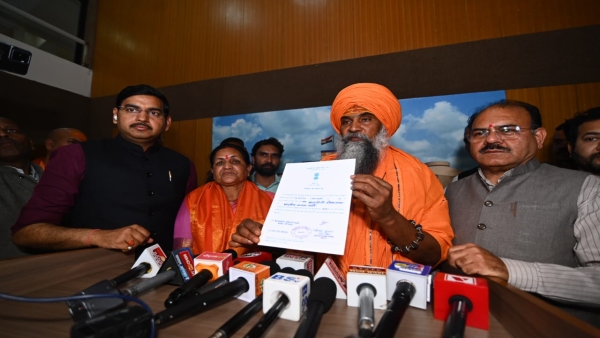 Umeshnath Maharaj reached the Assembly and received the election certificate of Rajya Sabha MP.