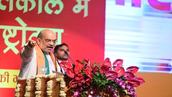 Amit Shah gave account of the government work, targeted Congress on nepotism and Article 370