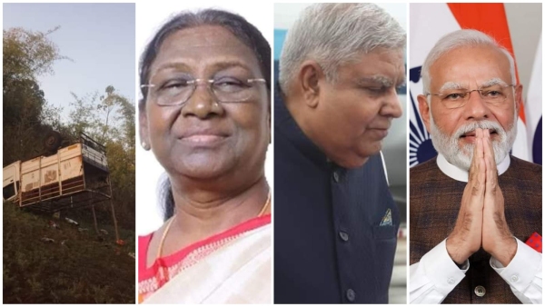 President Murmu, Vice President Dhankhar and PM Modi expressed grief over Dindori road accident. President Murmu, Vice President Dhankhar and PM Modi expressed grief over Dindori road accident.