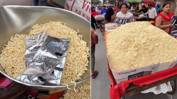 Man selling loose maggi
