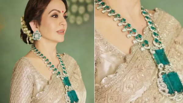 Nita Ambani Panna necklace
