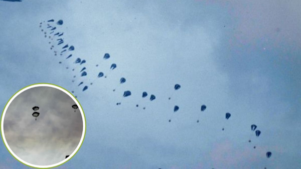 Five killed after a parachute landing