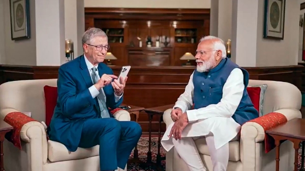 PM Narendra Modi and Bill Gates