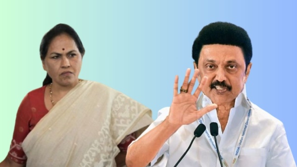 MK Stalin and Shobha Karandlaje
