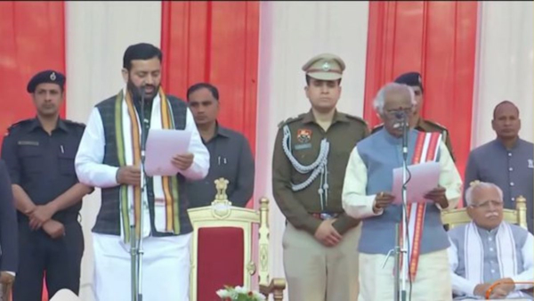 Nayab Singh Saini took oath as the new Chief Minister