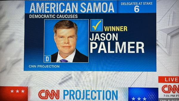 Jason Palmer beats joe biden