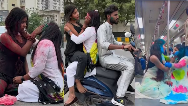 Who are Preeti and Vineeta viral holi video shoot on scooter and metro noida police arrested