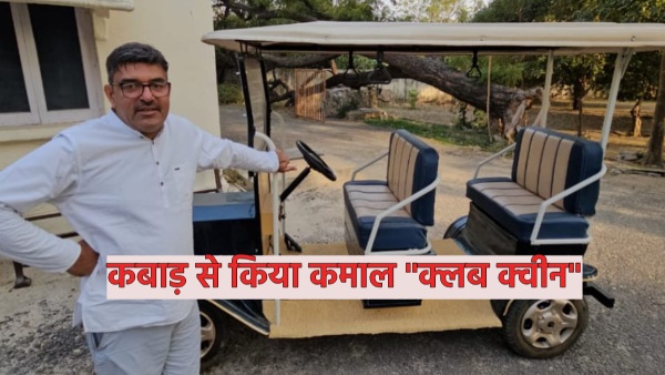 junk-car-given-new-vintage-look-and-name-club-queen-in-ajmer-rajasthan