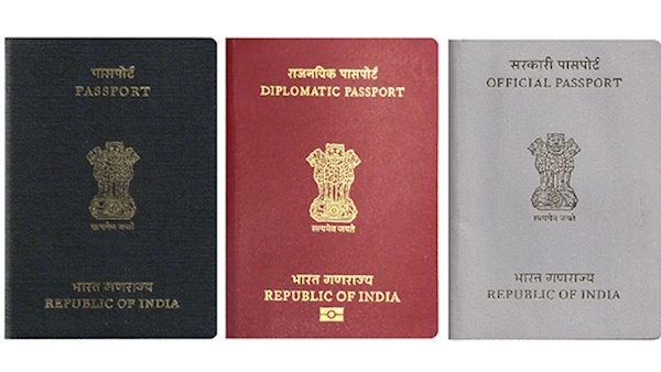 3 colored passports are issued in India earlier there were 4 passports