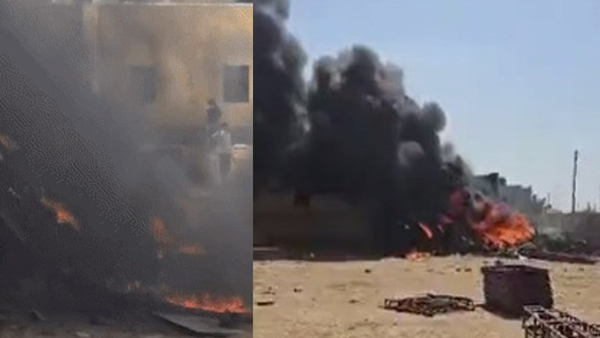 Tejas fighter jet crashes in Jaisalmer r