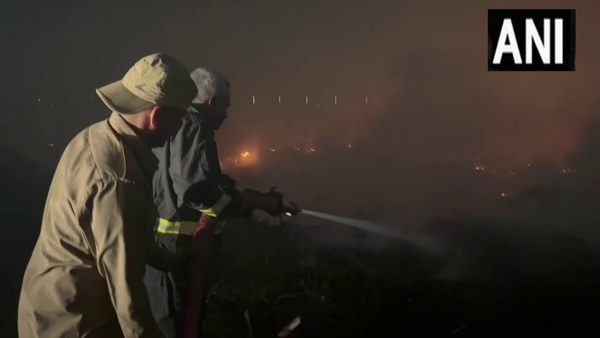 UP News Fire spread in dumping yard
