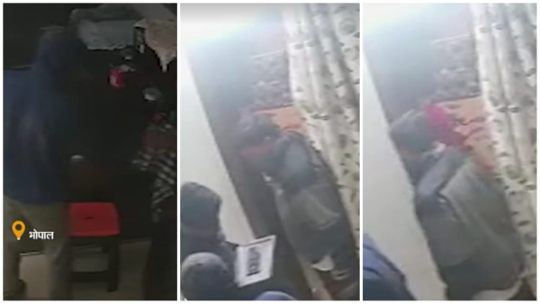 Thieves stole cash and jewelery from house of a woman living in Canada in Kolar area CCTV surfaced Thieves stole cash and jewelery from house of a woman living in Canada in Kolar area CCTV surfaced