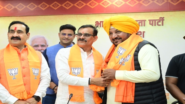 Former IPS officer and retired ADG Sukhraj Singh joins BJP VD Sharma welcomes him