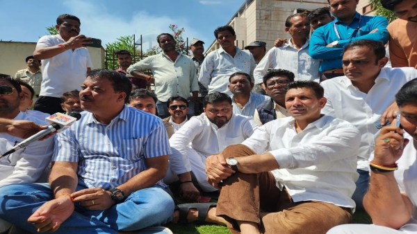 Fire in Vallav Bhawan Ministry accident or conspiracy Congress Jitu Patwari made serious allegations