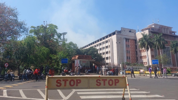 Fire in Vallav Bhawan Ministry accident or conspiracy Congress Jitu Patwari made serious allegations