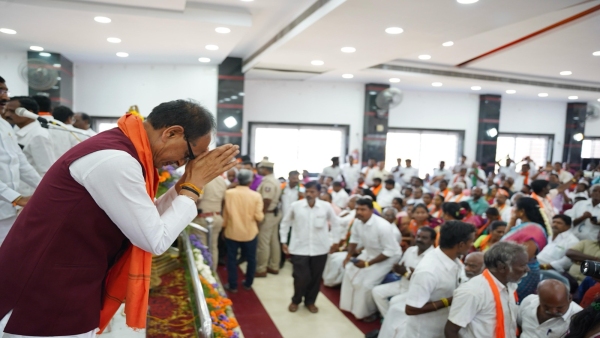 Shivraj Singh Chauhan held a meeting regarding Arakkonam and Kanchipuram Lok Sabha of Tamil Nadu Shivraj Singh Chauhan held a meeting regarding Arakkonam and Kanchipuram Lok Sabha of Tamil Nadu