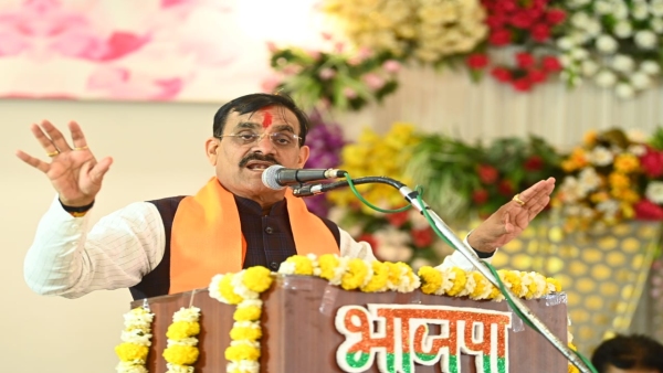 In Panna BJP MP VD Sharma told the workers the strategy to win Khajuraho Lok Sabha