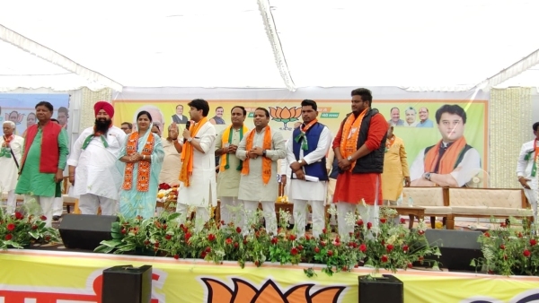 Jyotiraditya Scindia gives victory formula to BJP workers in Guna Shivpuri Lok Sabha constituency