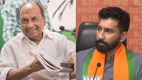 Congress leader AK Antony says his son and BJP candidate Anil Antony should lose from Pathanamthitta Congress leader AK Antony says his son and BJP candidate Anil Antony should lose from Pathanamthitta