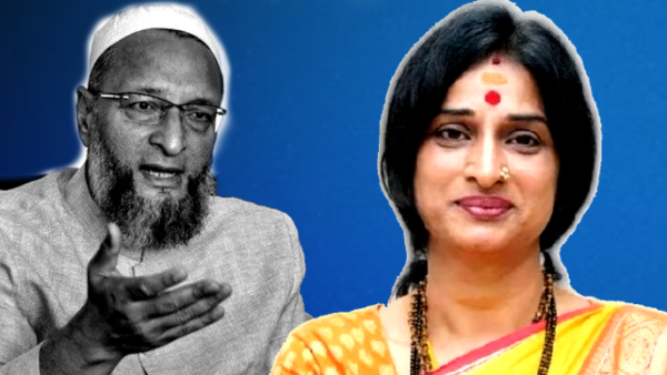 Asaduddin Owaisi Vs Madhavi Latha