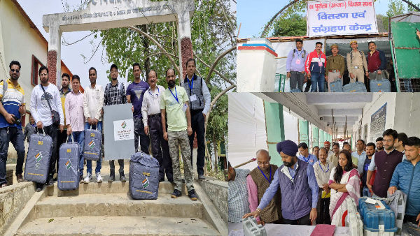 Lok Sabha election 2024 12 polling teams left for inaccessible polling stations borders sealed